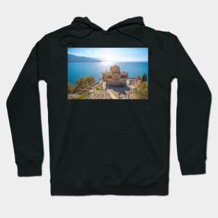 Church on the lake in Ohrid, North Macedonia Hoodie